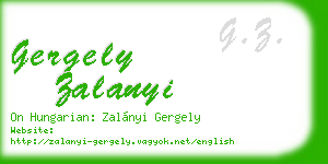 gergely zalanyi business card
