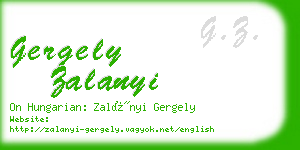 gergely zalanyi business card